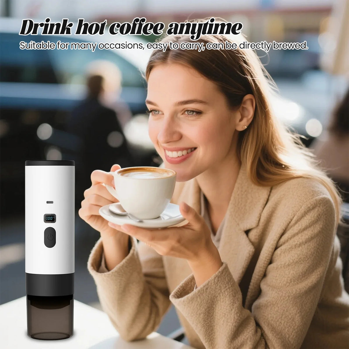 Machine à café portable rechargeable en USB-C